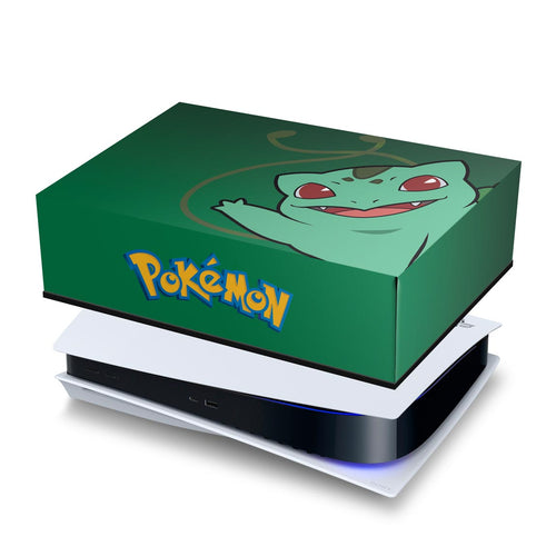 Capa Anti Poeira PS5 Fat Horizontal - Pokemon Bulbasaur