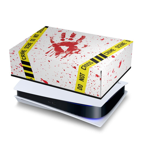 Capa Anti Poeira PS5 Fat Horizontal - Cena De Crime Scene