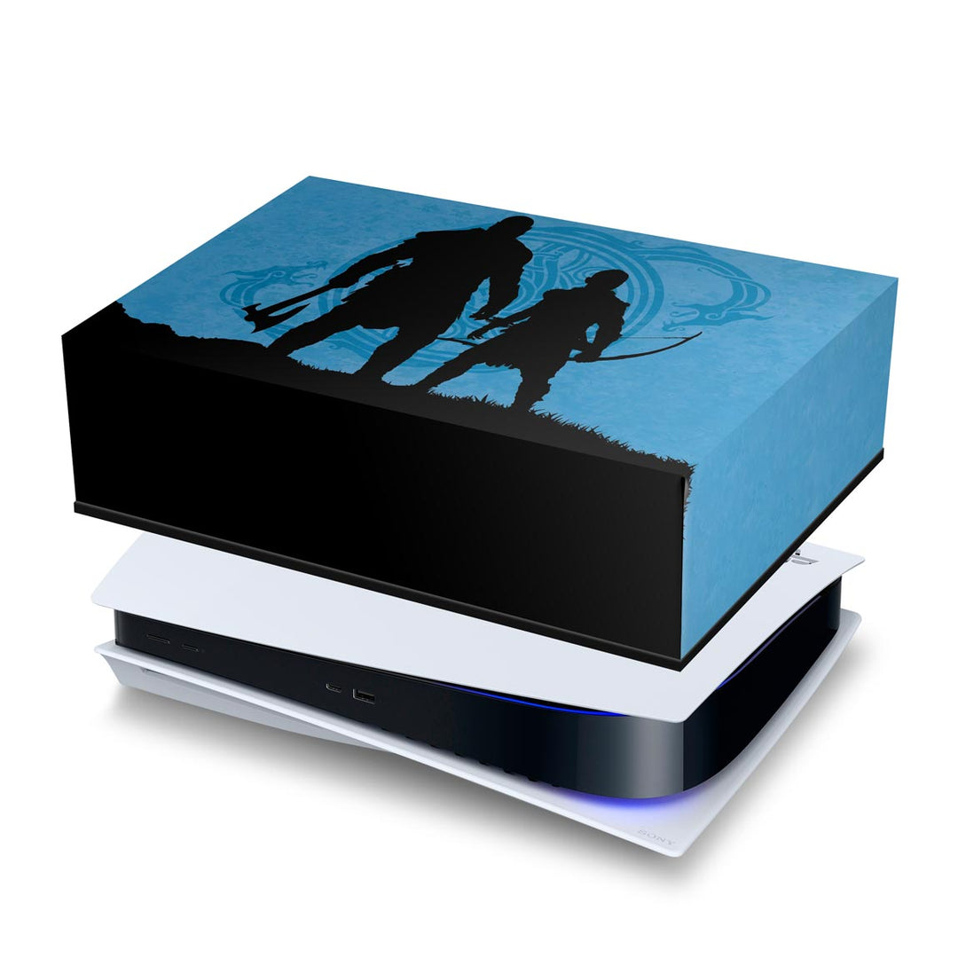PS5 Fat Capa Anti Poeira - God of War Ragnarok Edition