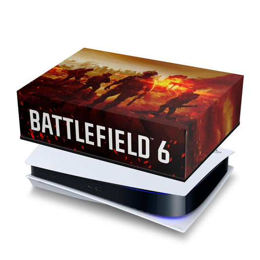 PS5 Fat Capa Anti Poeira Horizontal - Battlefield 6