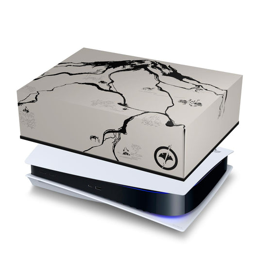 PS5 Fat Capa Anti Poeira Horizontal - Ghost Of Yotei