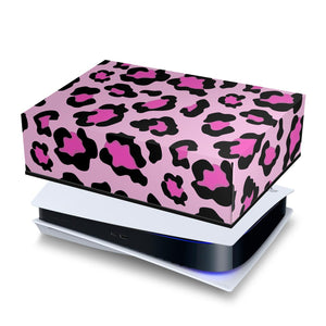 Capa Anti Poeira PS5 Fat Horizontal - Onça Rosa