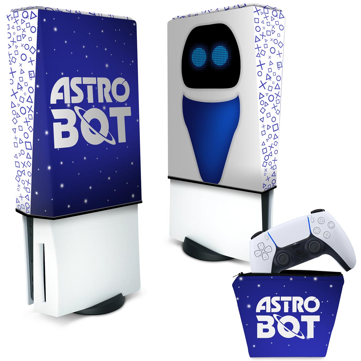 KIT Capa Anti Poeira e Case Controle PS5 Fat Vertical - Modelo 193