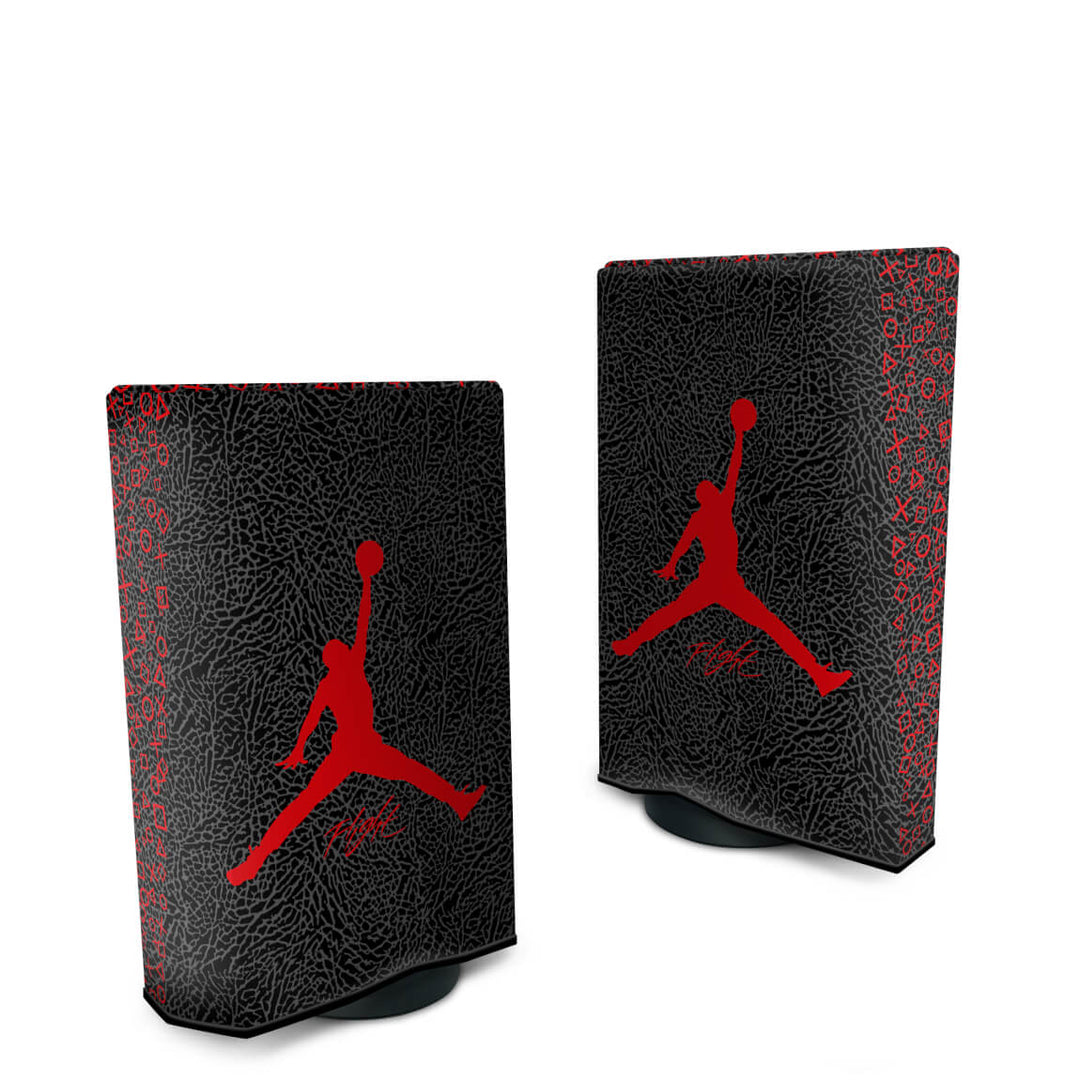 Capa Anti Poeira PS5 Fat Vertical - Jordan Flight - Pop Arte Skins - foto 2