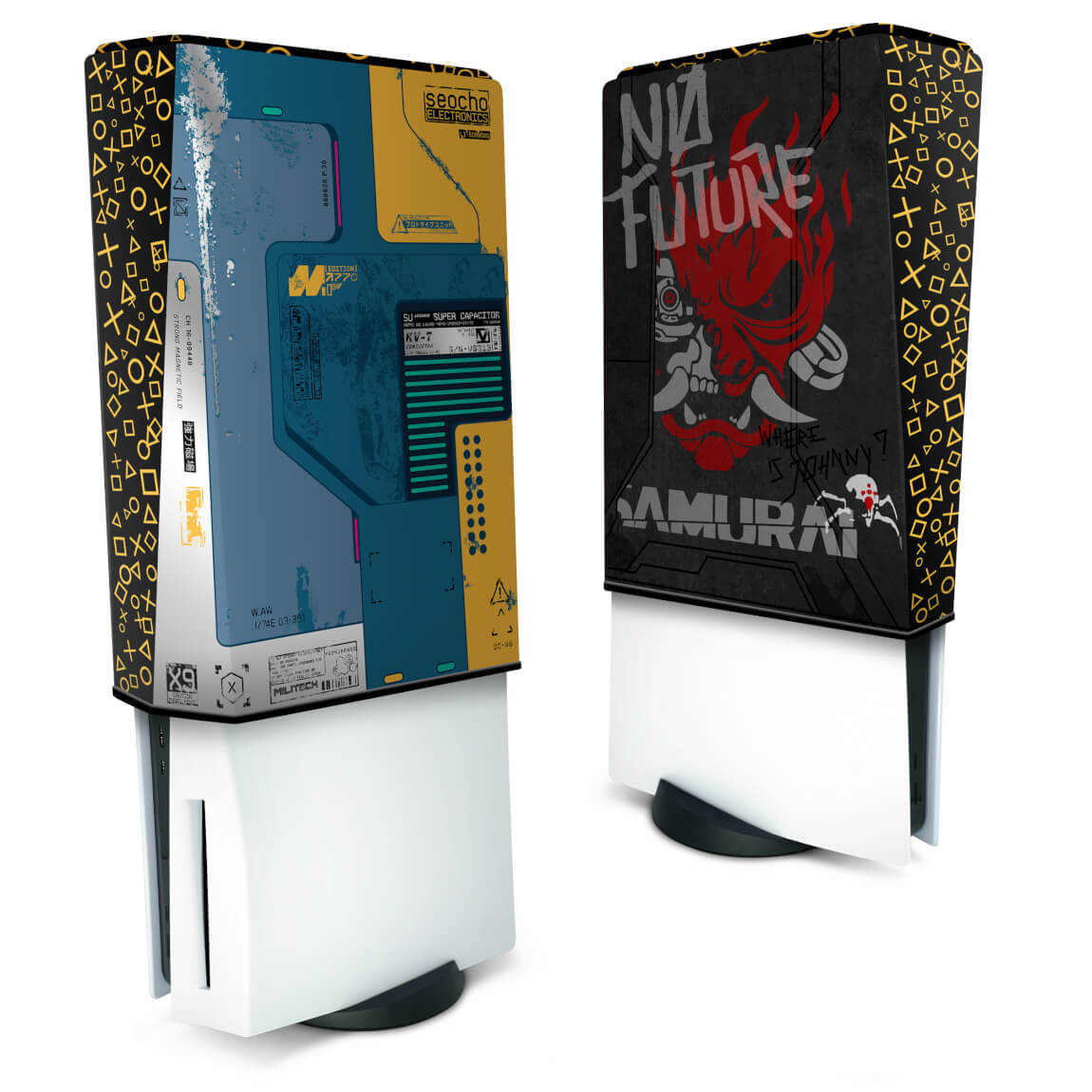 Capa Anti Poeira PS5 Fat Vertical - Cyberpunk 2077 Bundle