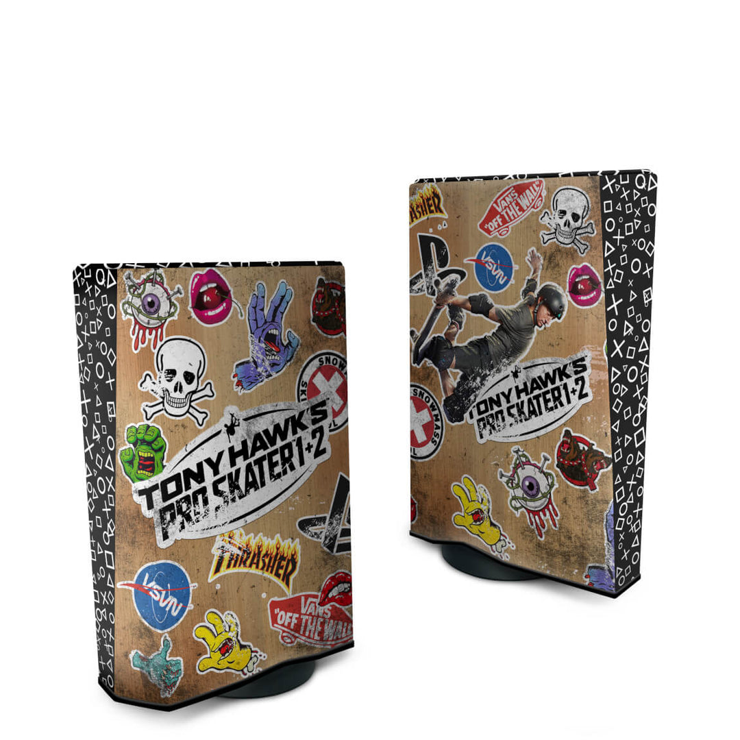 Capa Anti Poeira PS5 Fat Vertical - Tony Hawk's Pro Skater - Pop Arte Skins - foto 2