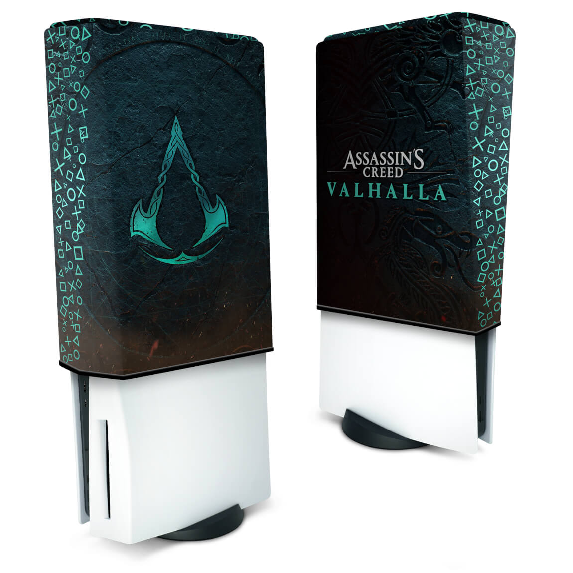 Capa Anti Poeira PS5 Fat Vertical - Assassin's Creed Valhalla