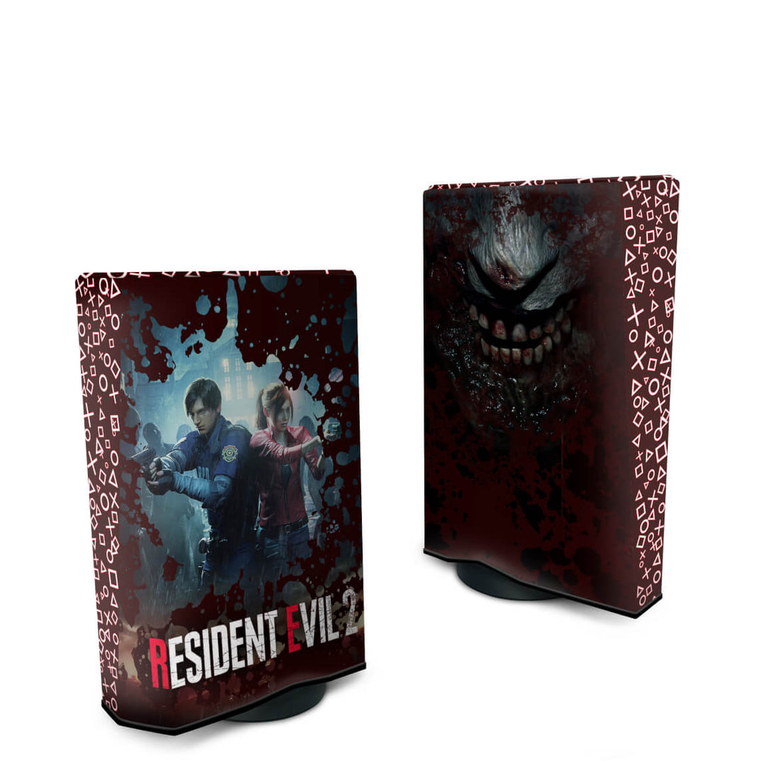 Capa Anti Poeira PS5 Fat Vertical - Resident Evil 2 Remake - Pop Arte Skins - foto 2