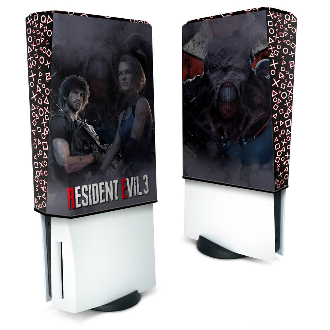 Capa Anti Poeira PS5 Fat Vertical - Resident Evil 3 Remake
