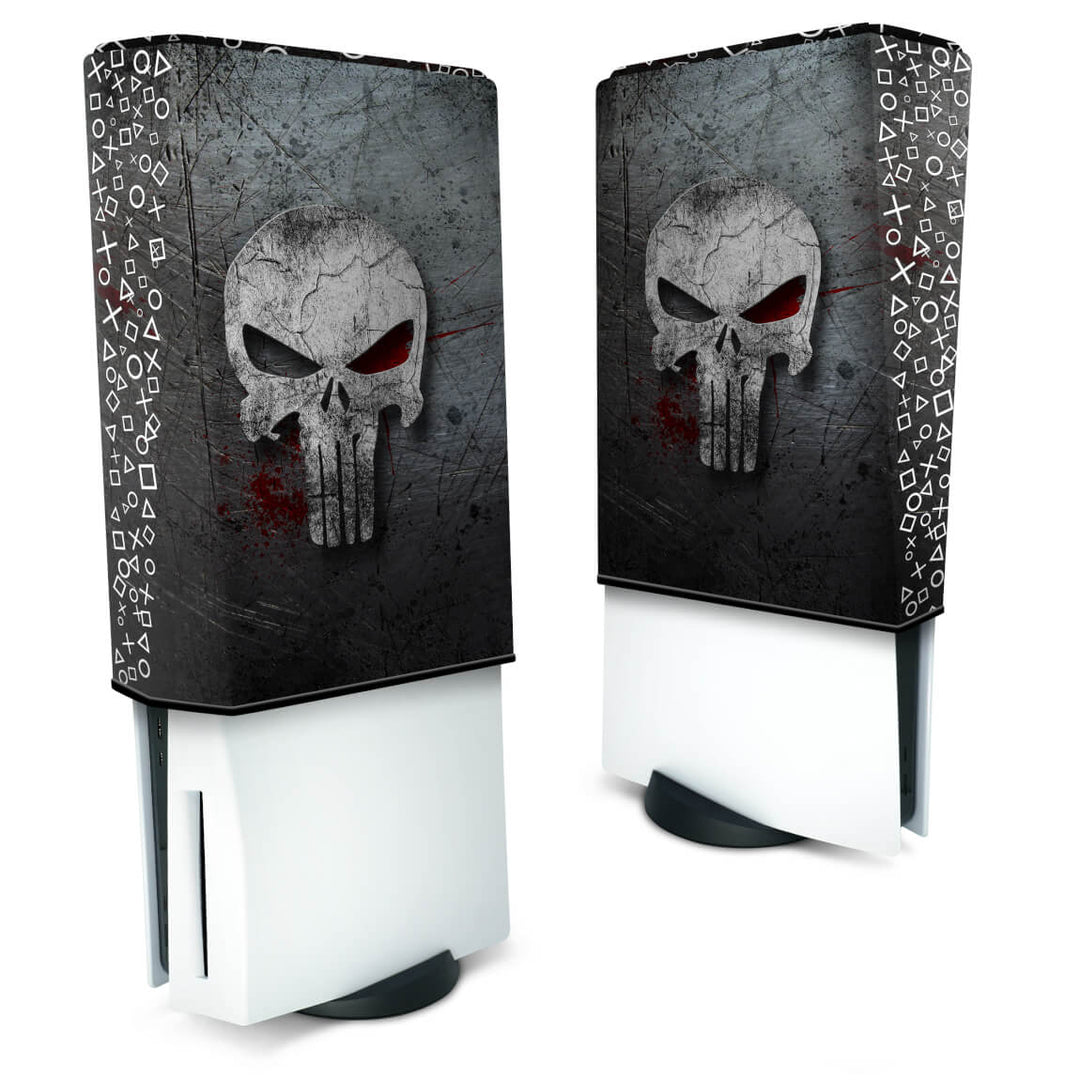 Capa Anti Poeira PS5 Fat Vertical - The Punisher Justiceiro