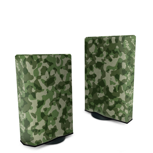 Capa Anti Poeira PS5 Fat Vertical - Camuflado Verde