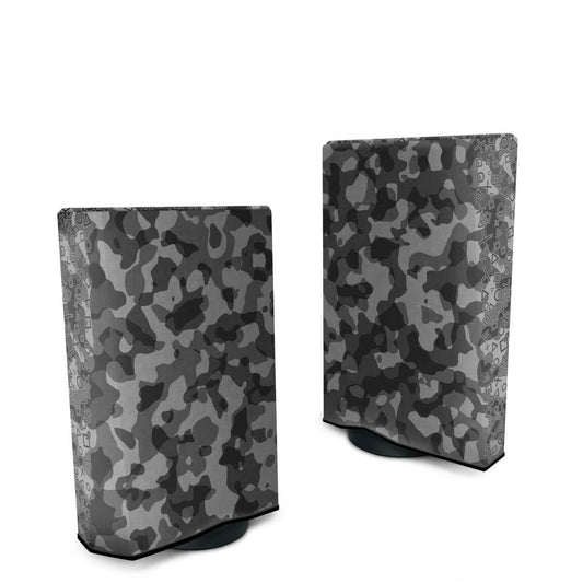 Capa PS5 Fat Anti Poeira Vertical - Camuflado Cinza