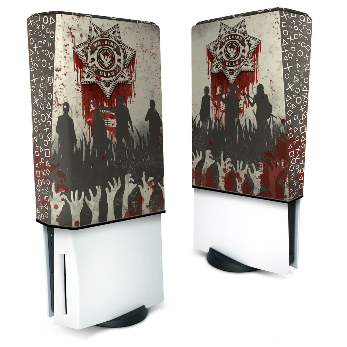 Capa Anti Poeira PS5 Fat Vertical - The Walking Dead