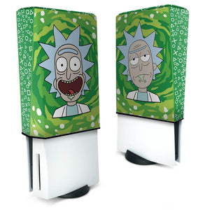 Capa Anti Poeira PS5 Fat Vertical - Rick And Morty