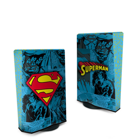 Capa PS5 Fat Anti Poeira Vertical - Superman Comics