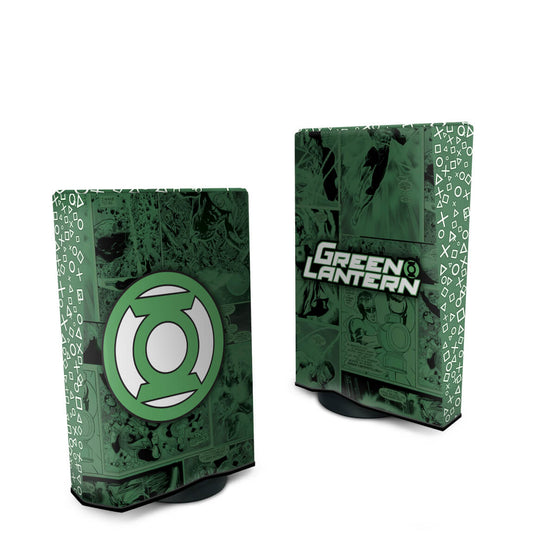 Capa PS5 Fat Anti Poeira Vertical - Lanterna Verde Comics