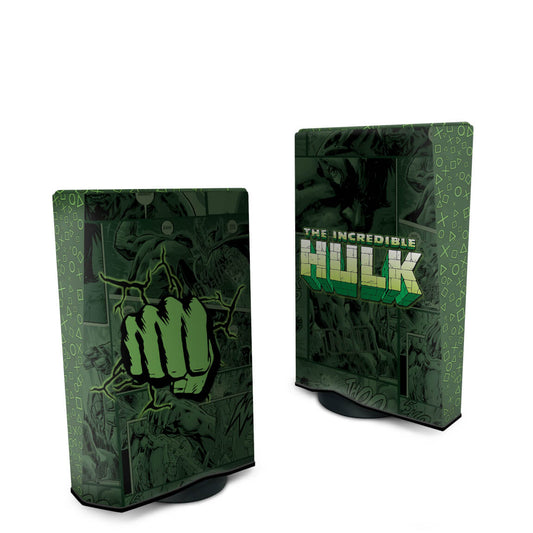 Capa Anti Poeira PS5 Fat Vertical - Hulk Comics