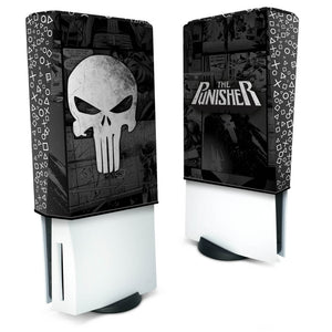 Capa Anti Poeira PS5 Fat Vertical - The Punisher Justiceiro Comics