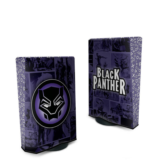 Capa Anti Poeira PS5 Fat Vertical - Pantera Negra Comics