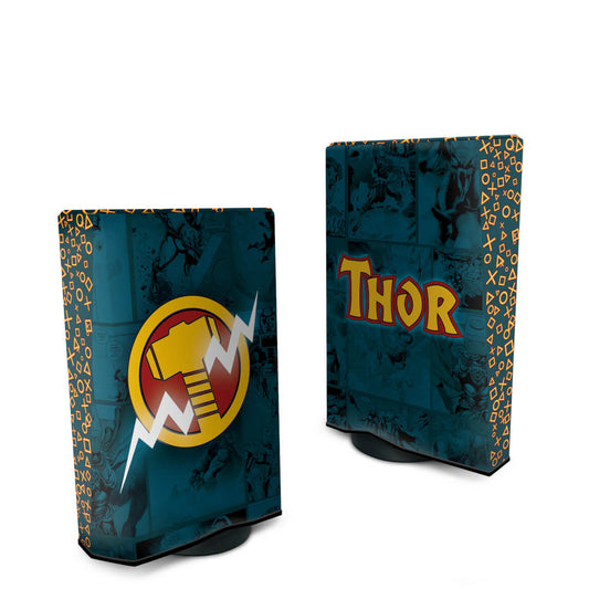 Capa Anti Poeira PS5 Fat Vertical - Thor Comics