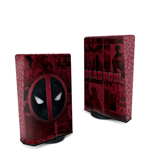 Capa PS5 Fat Anti Poeira Vertical - Deadpool Comics