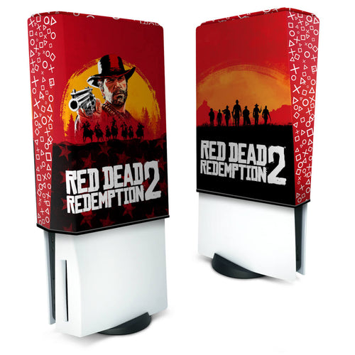 Capa Anti Poeira PS5 Fat Vertical - Red Dead Redemption 2