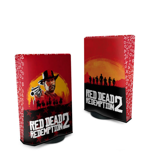 Capa Anti Poeira PS5 Fat Vertical - Red Dead Redemption 2