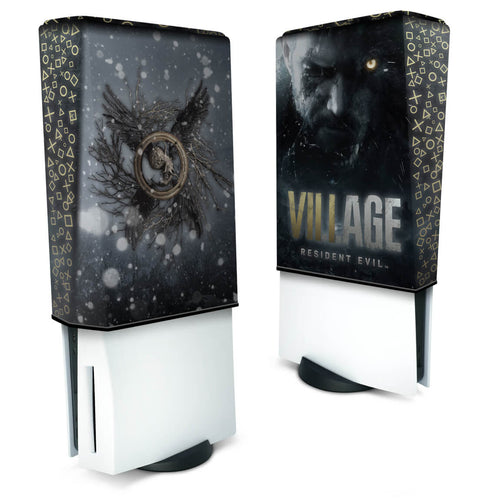 Capa Anti Poeira PS5 Fat Vertical - Resident Evil Village