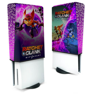 Capa Anti Poeira PS5 Fat Vertical - Ratchet & Clank Rift Apart