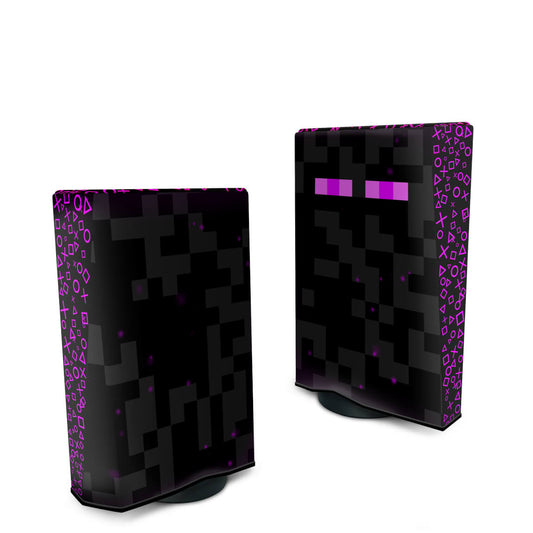 Capa PS5 Fat Anti Poeira Vertical - Minecraft Enderman