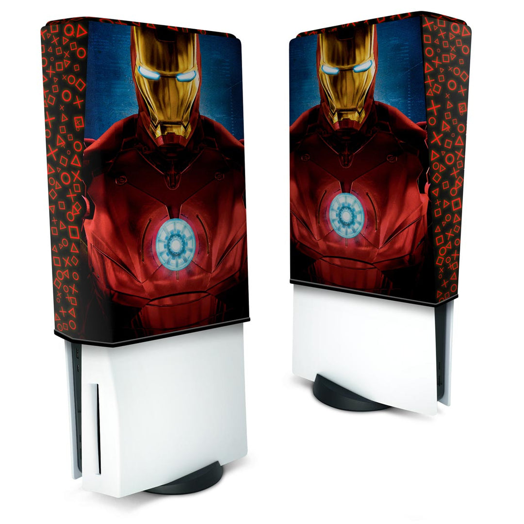 Capa Anti Poeira PS5 Fat Vertical - Iron Man Homem De Ferro