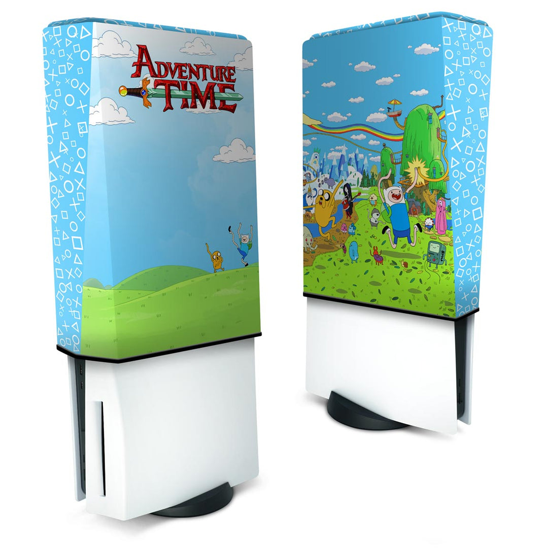 Capa Anti Poeira PS5 Fat Vertical - Hora de Aventura