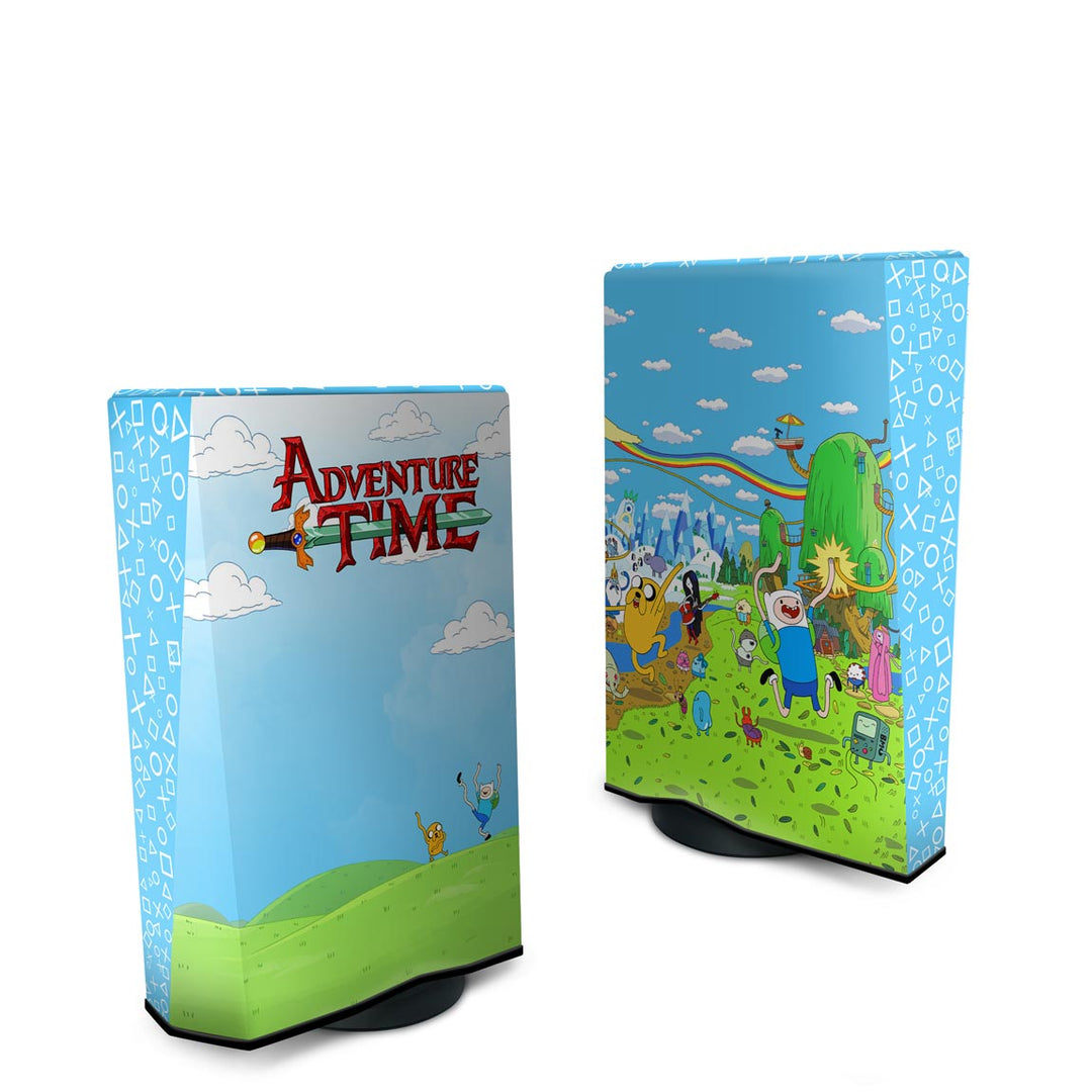 Capa Anti Poeira PS5 Fat Vertical - Hora de Aventura - Pop Arte Skins - foto 2