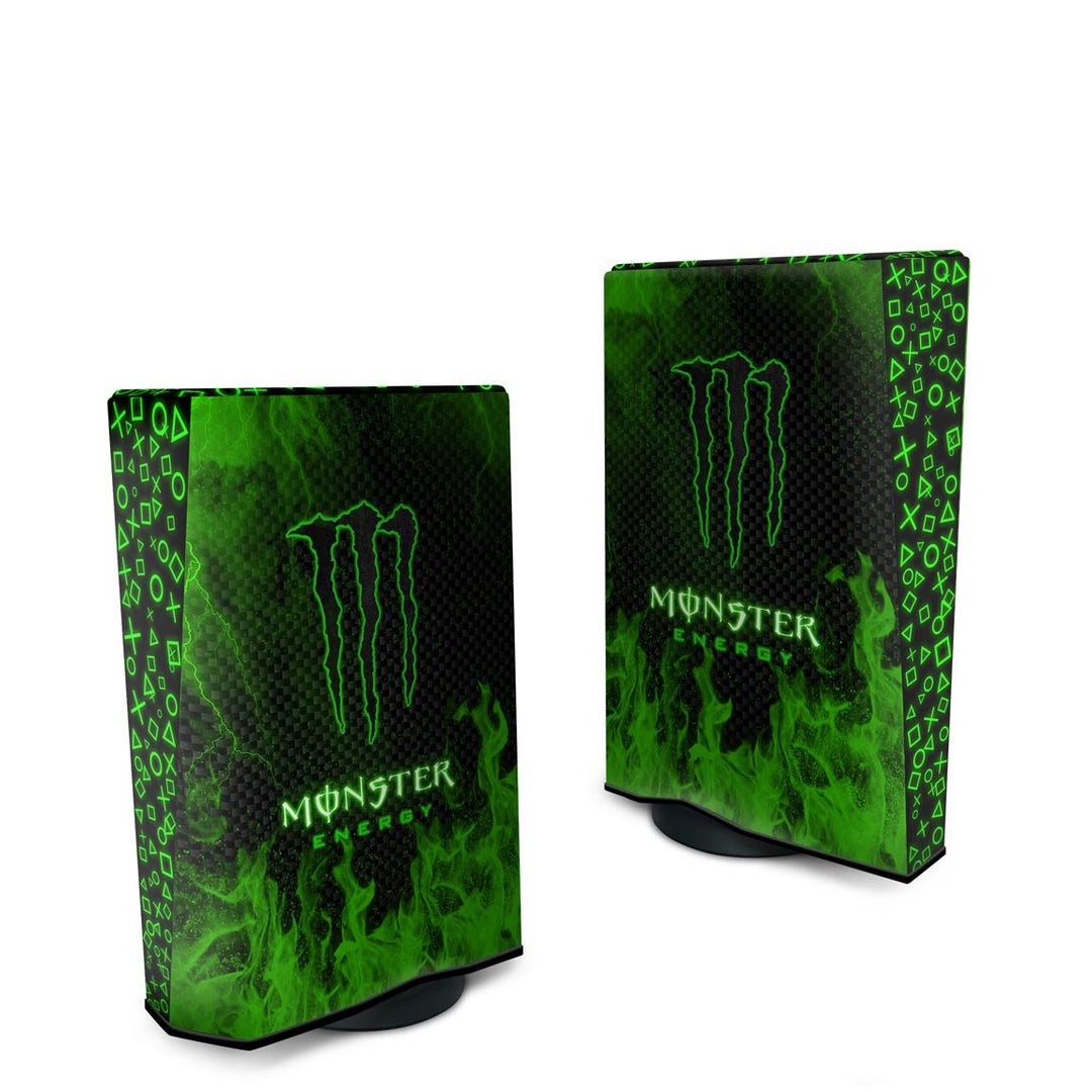 Capa Anti Poeira PS5 Fat Vertical - Monster Energy Drink - Pop Arte Skins - foto 2