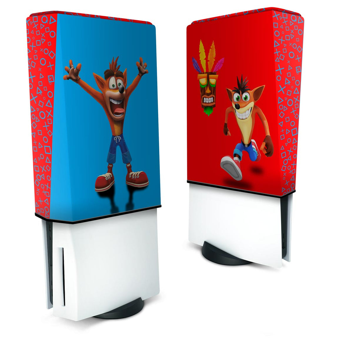 Capa Anti Poeira PS5 Fat Vertical - Crash Bandicoot