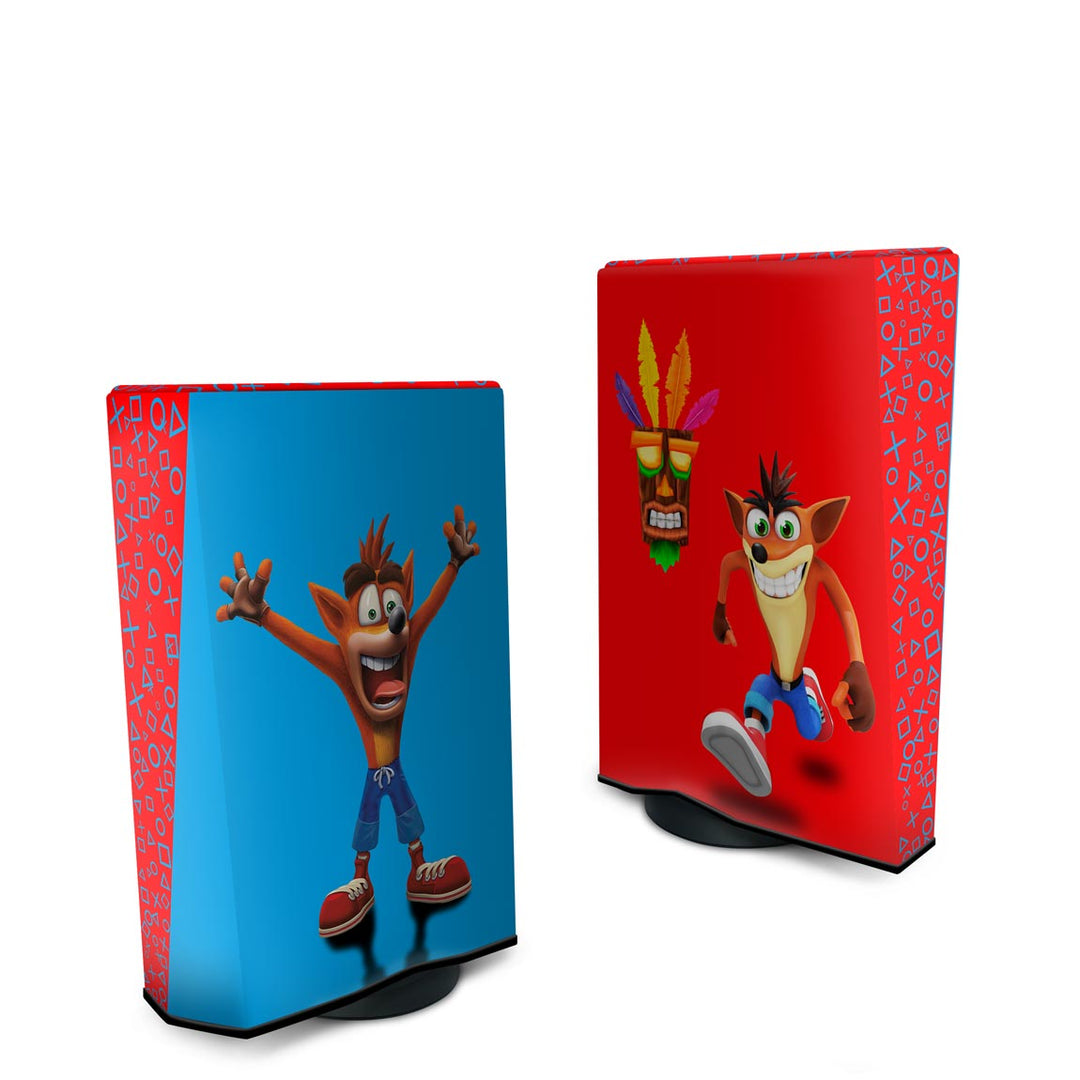 Capa Anti Poeira PS5 Fat Vertical - Crash Bandicoot - Pop Arte Skins - foto 2