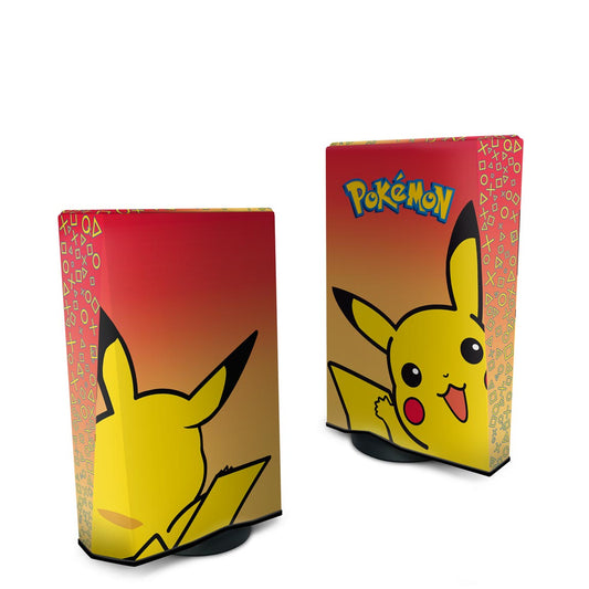 Capa PS5 Fat Anti Poeira Vertical - Pokemon Pikachu