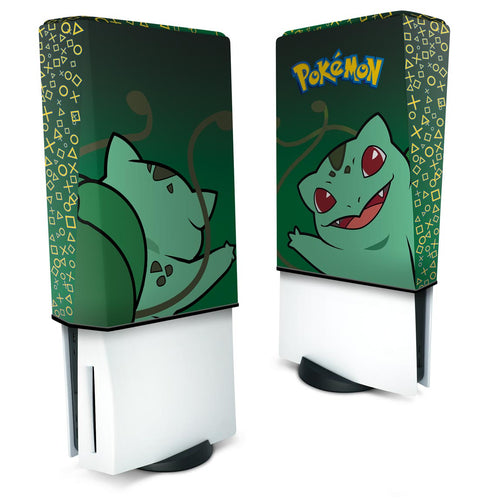 Capa Anti Poeira PS5 Fat Vertical - Pokemon Bulbasaur