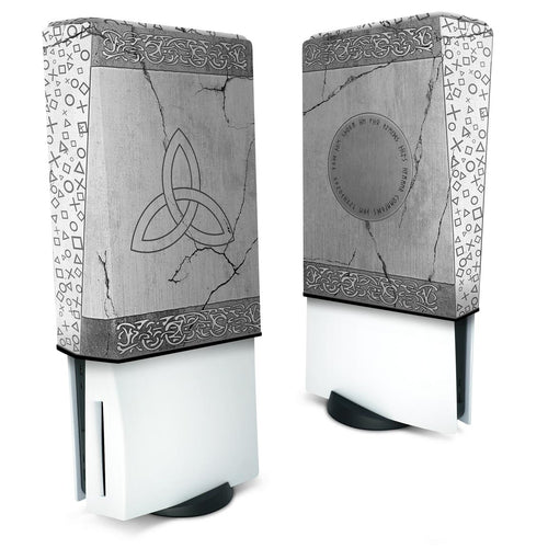 Capa Anti Poeira PS5 Fat Vertical - Mjolnir Thor Amor e Trovão