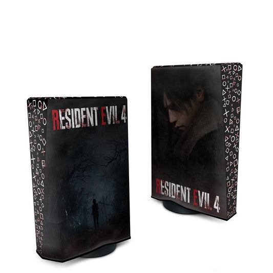 Capa Anti Poeira PS5 Fat Vertical - Resident Evil 4 Remake