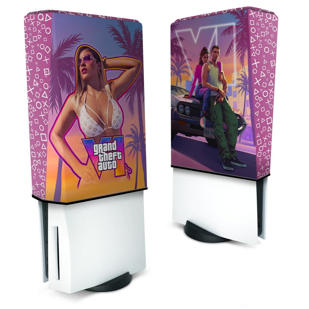 Capa Anti Poeira PS5 Fat Vertical - GTA 6 VI