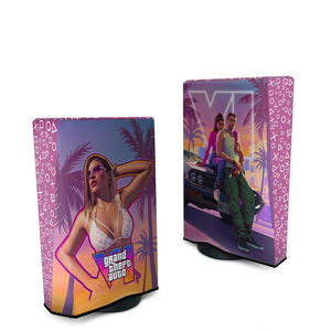 Capa Anti Poeira PS5 Fat Vertical - GTA 6 VI - Pop Arte Skins - foto 2