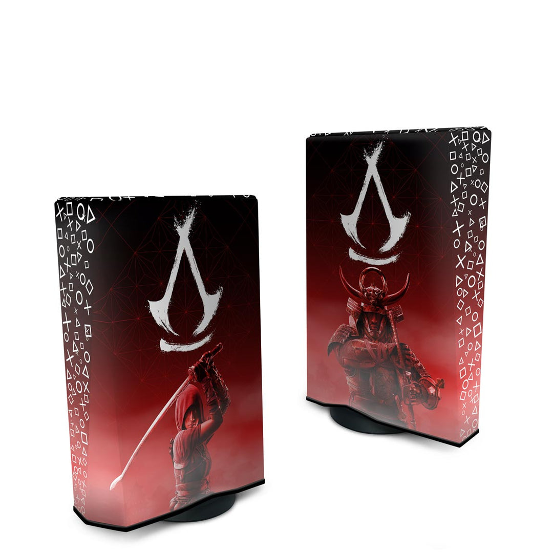Capa Anti Poeira PS5 Fat Vertical - Assassin's Creed Shadows - Pop Arte Skins - foto 2