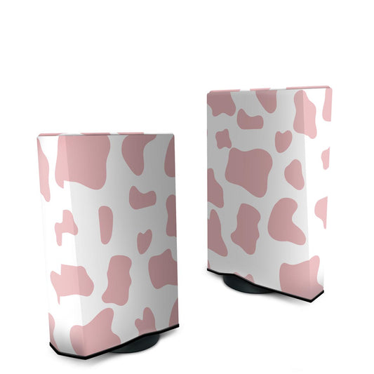 Capa Anti Poeira PS5 Fat Vertical - Vaquinha Rosa