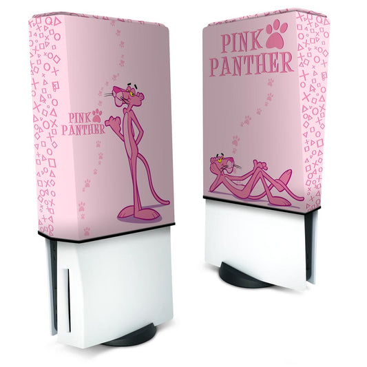 Capa PS5 Fat Anti Poeira Vertical - Pantera Cor de Rosa