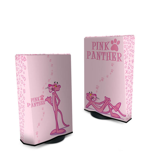 Capa PS5 Fat Anti Poeira Vertical - Pantera Cor de Rosa