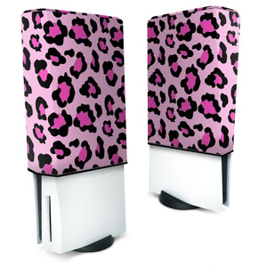 Capa Anti Poeira PS5 Fat Vertical - Onça Rosa