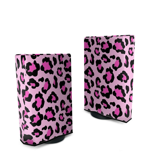 Capa Anti Poeira PS5 Fat Vertical - Onça Rosa