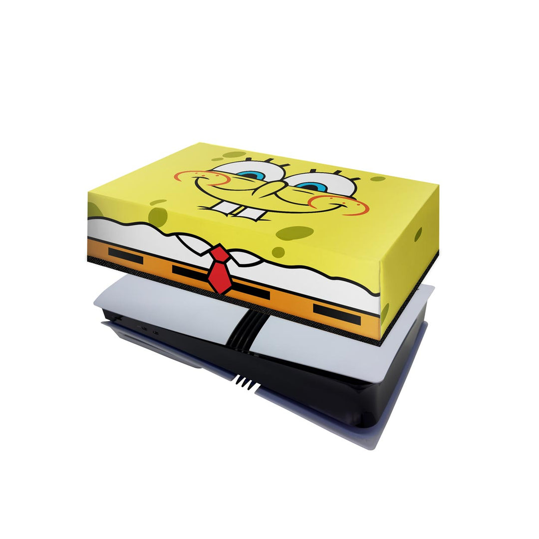 Capa Anti Poeira PS5 Pro Horizontal - Bob Esponja - Pop Arte Skins