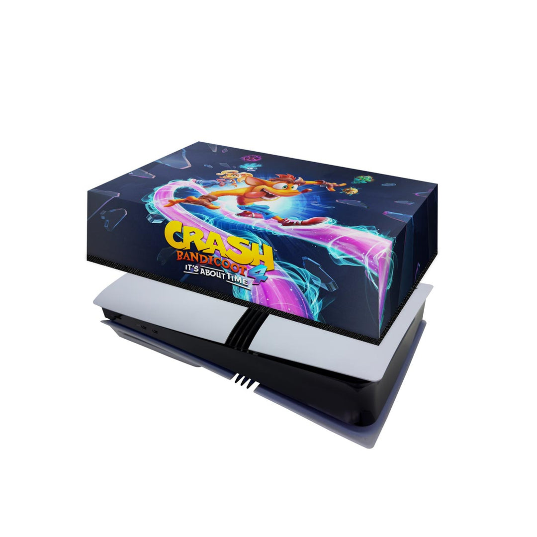 Capa Anti Poeira PS5 Pro Horizontal - Crash Bandicoot 4 - Pop Arte Skins